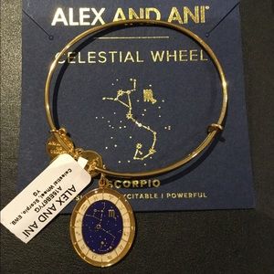 Alex and Ani Scorpio Celestial Wheel Gold Bangle